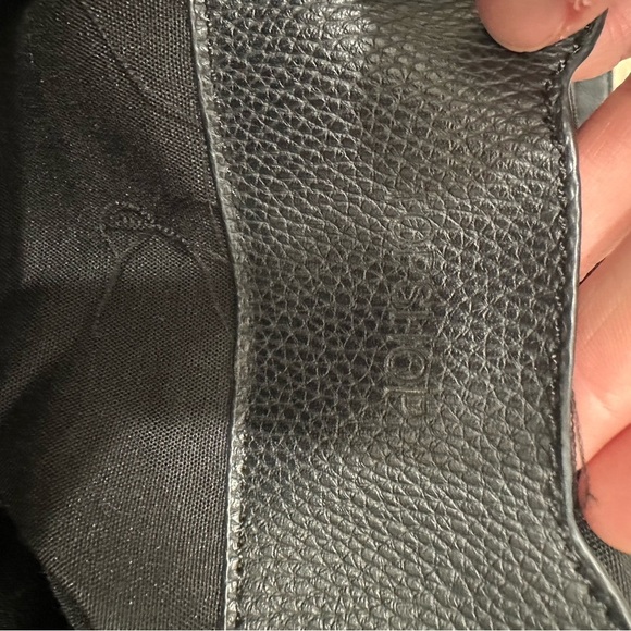 Black Topshop Faux-leather backpack purse vegan diaper bag bag